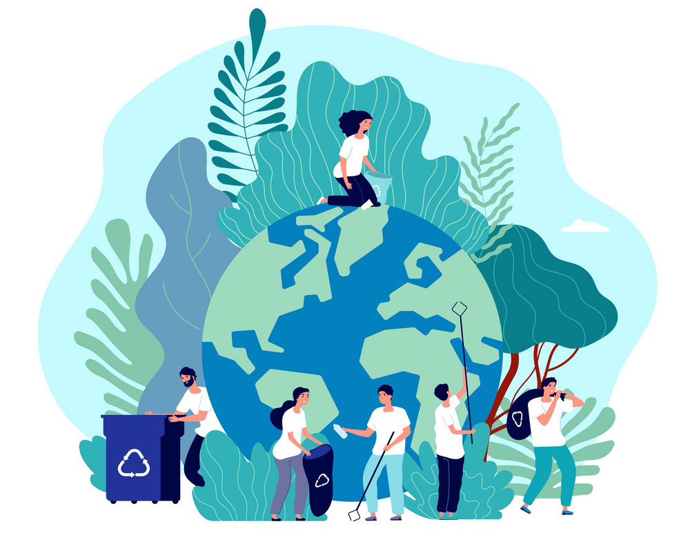 take care earth environmental protection vector 28042628